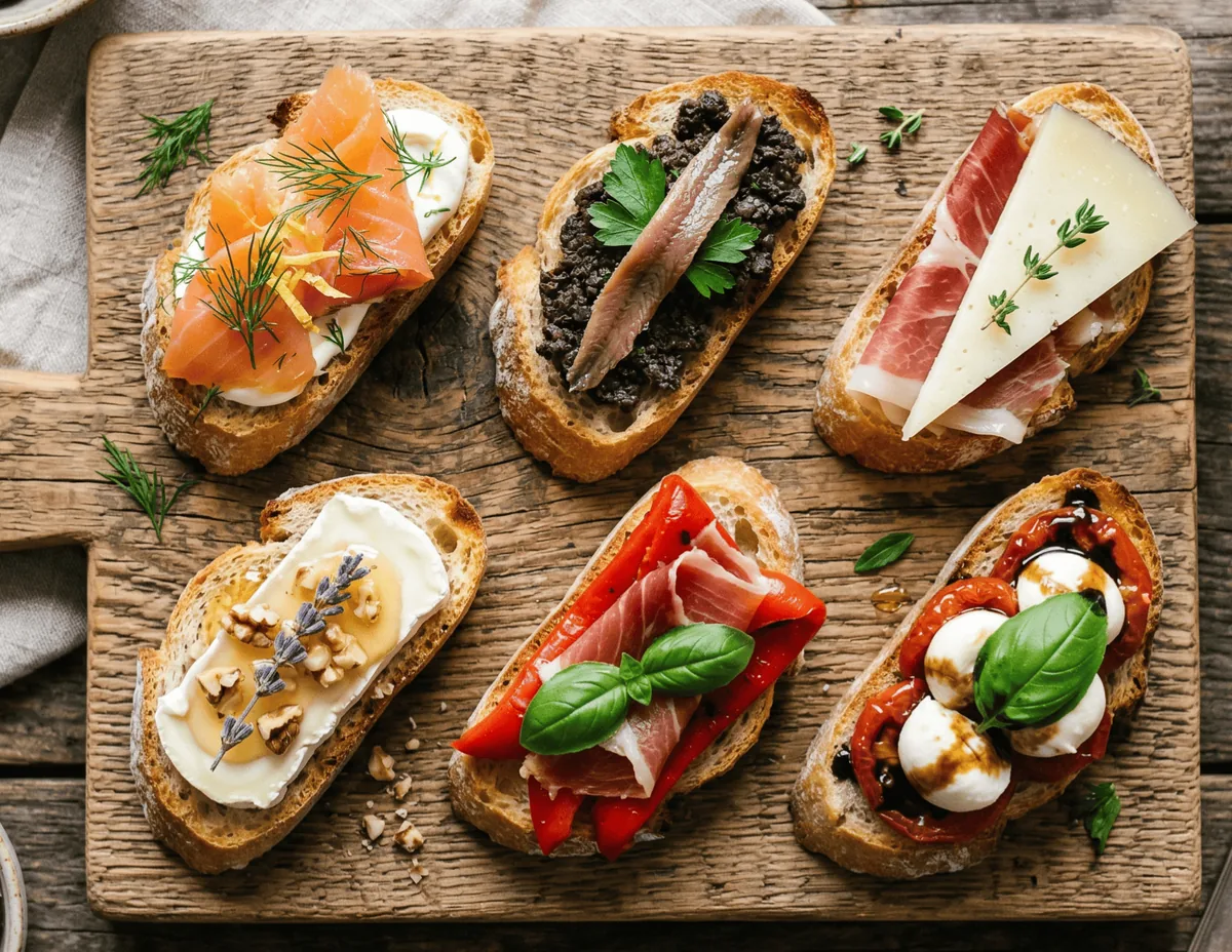 La planche Andalouse : tapas, wraps et mini burgers